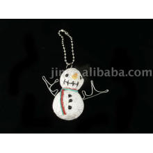 Chaîne de bonhomme de neige décoration porte-clés poupée vaudou